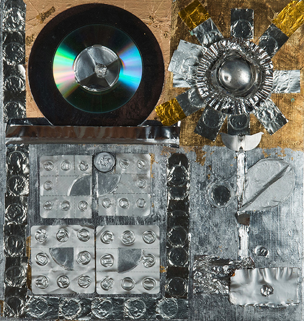 Sunflower Recyclables and found objectss